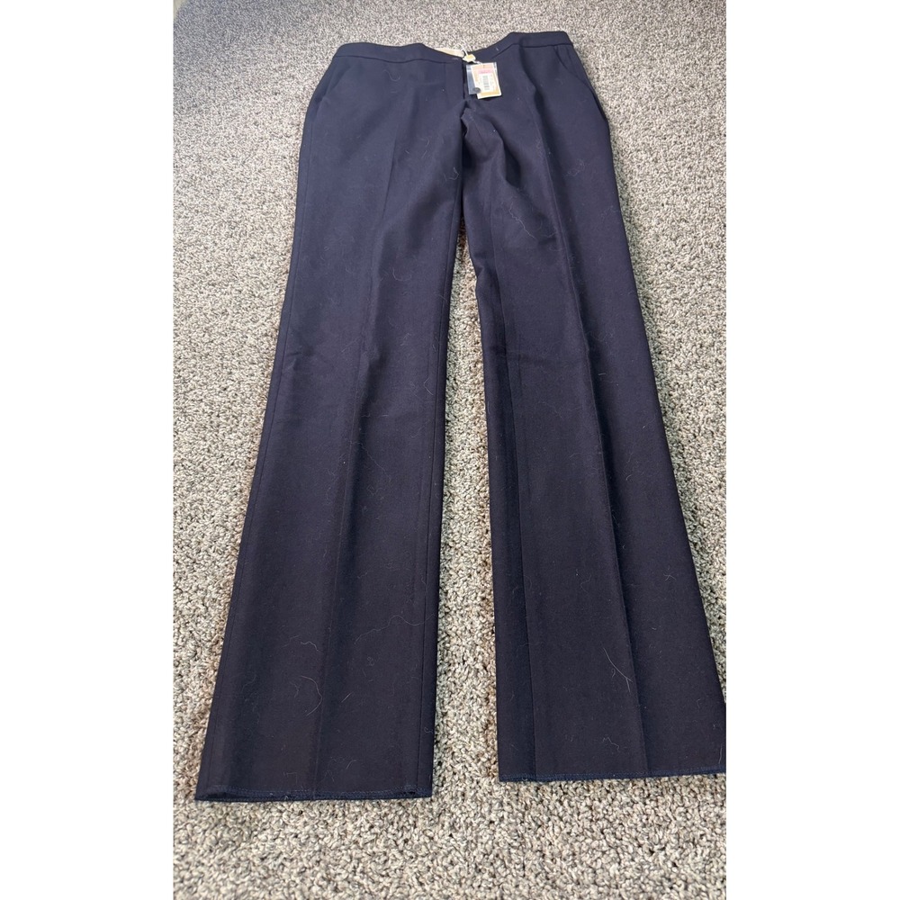 Michael Kors Collection Straight Leg Dress Pants Size 14 Blue Made In Italy NWT